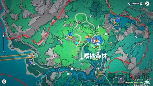 原神赐福森林欢声飞羽全位置攻略(图27) 原神赐福森林欢声飞羽全位置攻略(图27)