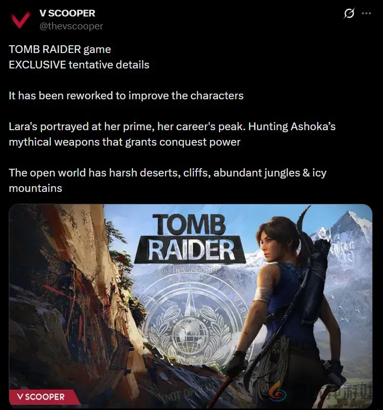 传《古墓丽影》新作大改 呈现巅峰时期的劳拉形象(图2)